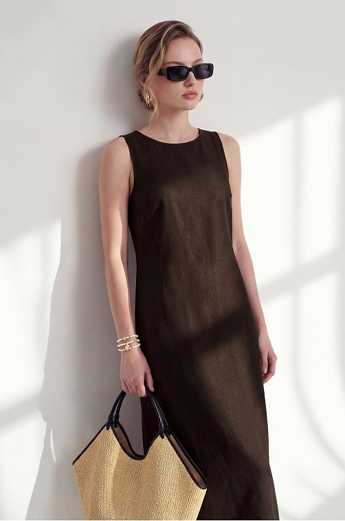 Женское льняное платье Happyfox