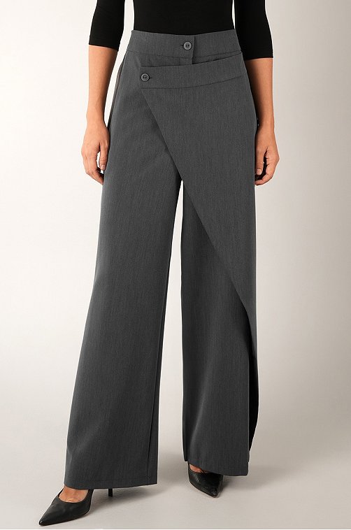 Женские асимметричные брюки с запахом Happyfox