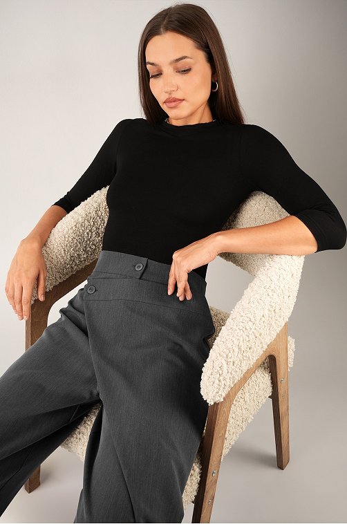 Женские асимметричные брюки с запахом Happyfox