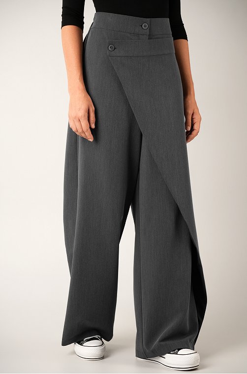 Женские асимметричные брюки с запахом Happyfox