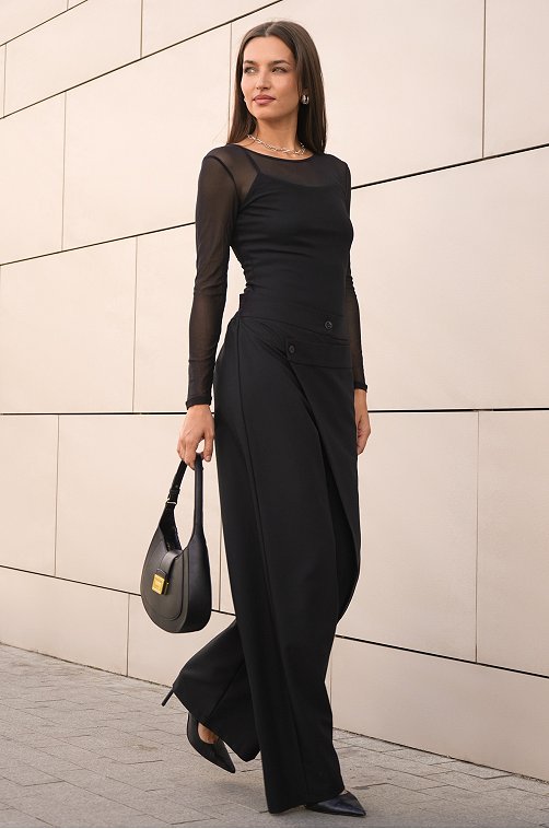 Женские асимметричные брюки с запахом Happyfox