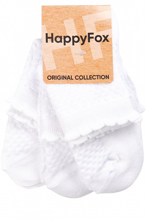 Носки для девочки 3 пары Happy Fox