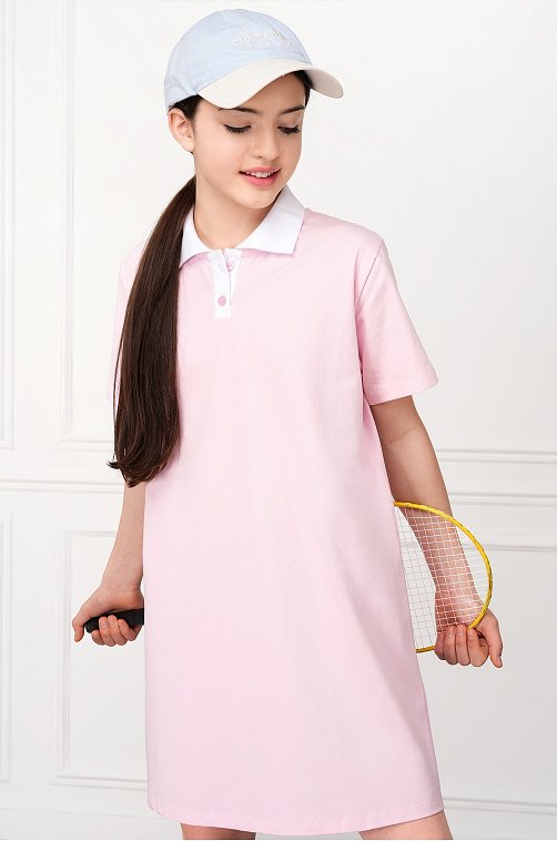 Летнее платье-поло для девочки Happyfox