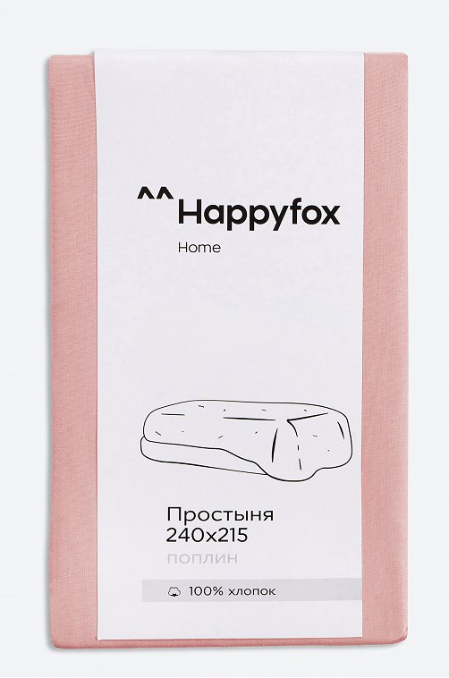 Простыня из поплина 240X215 Happy Fox Home