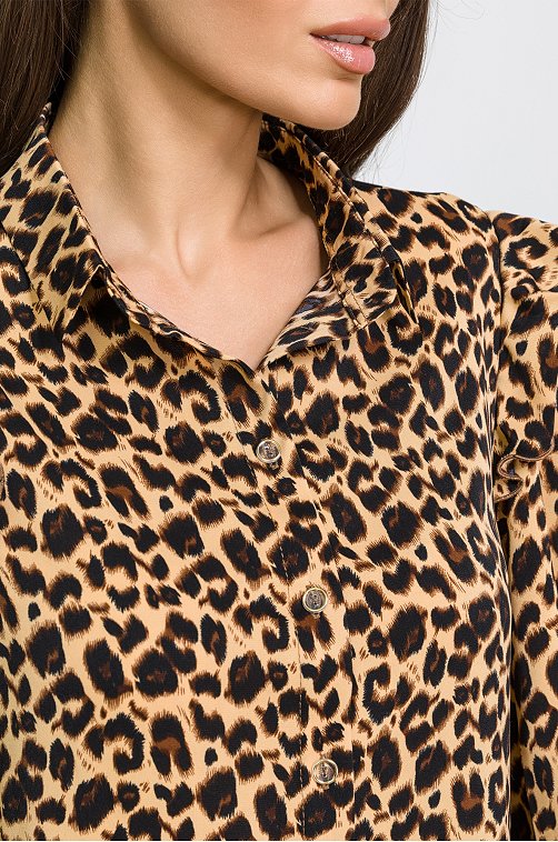 Женская блузка с объемными длинными рукавами Happy Fox
