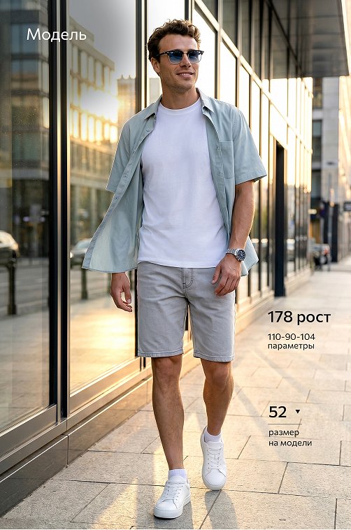 Мужские джинсовые шорты Happyfox