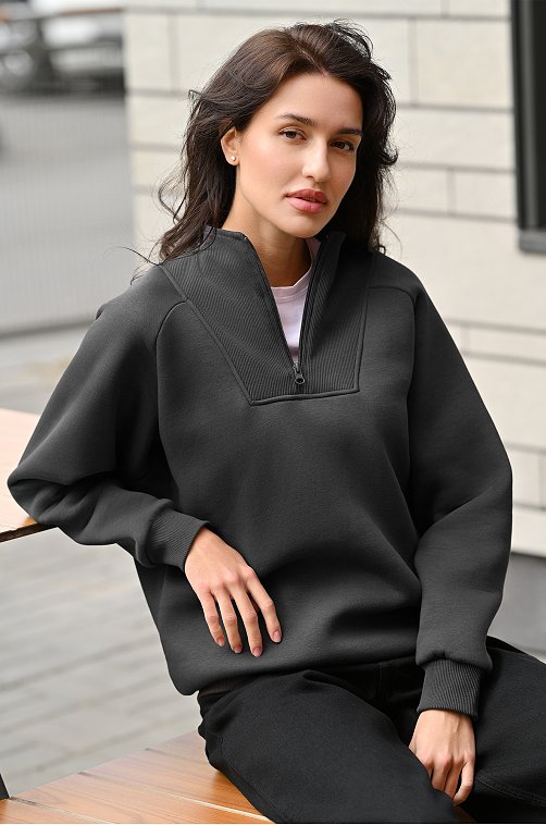 Женская толстовка из футера с начесом Happyfox