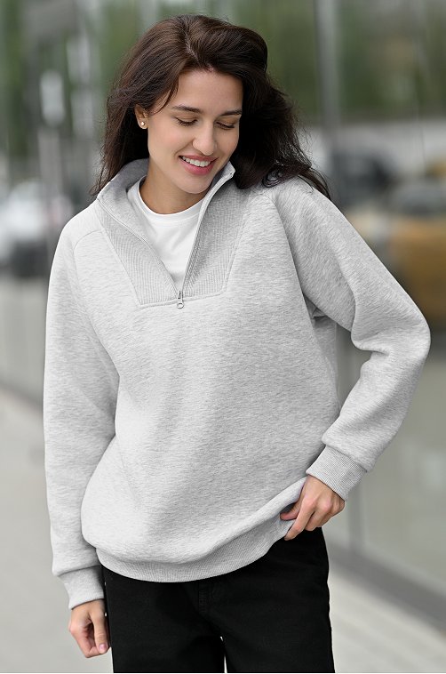 Женская толстовка из футера с начесом Happyfox