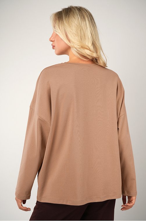 Женский лонгслив оверсайз Happyfox