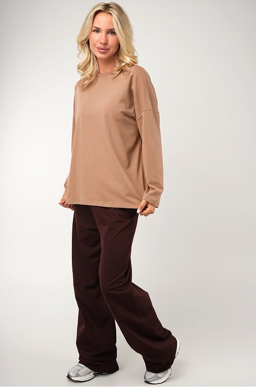 Женский лонгслив оверсайз Happyfox