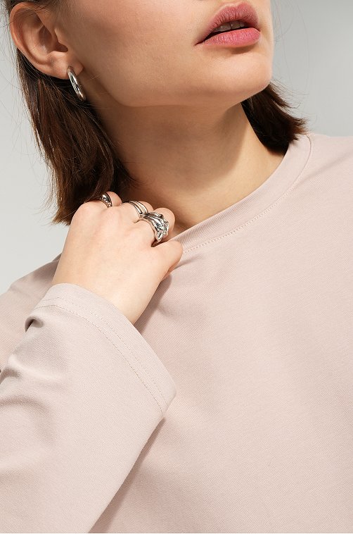 Женский лонгслив оверсайз Happyfox