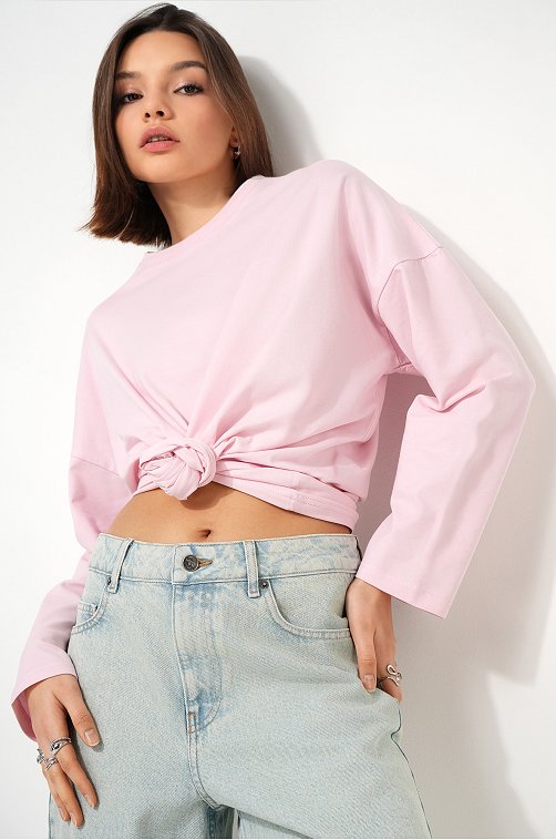 Женский лонгслив оверсайз Happyfox