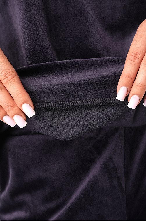 Женский велюровый костюм оверсайз Happyfox