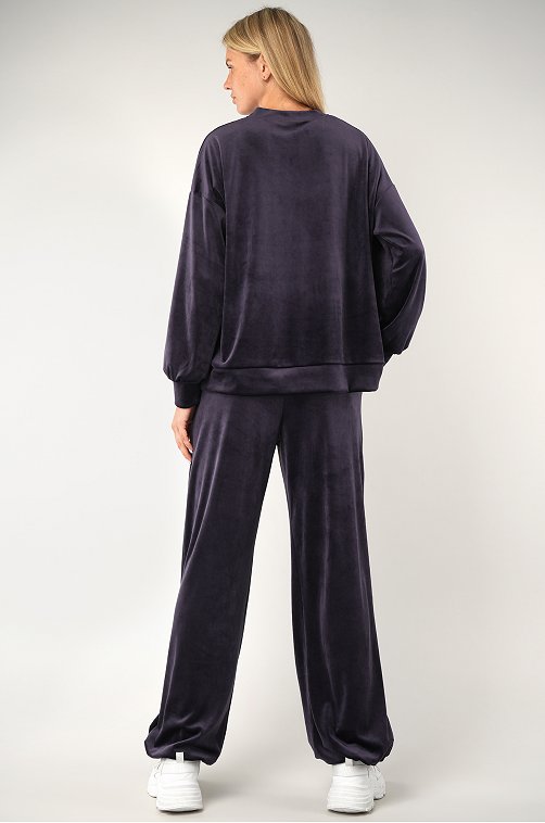 Женский велюровый костюм оверсайз Happyfox