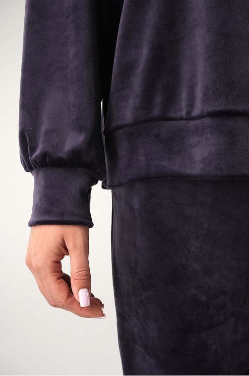 Женский велюровый костюм оверсайз Happyfox