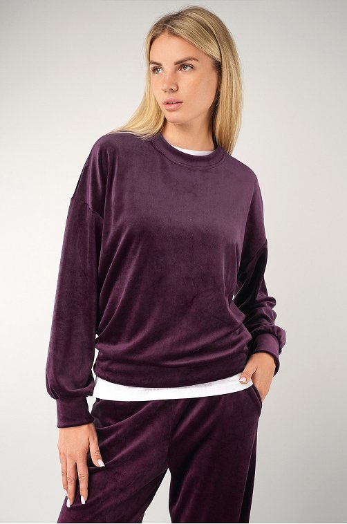 Женский велюровый костюм оверсайз Happyfox