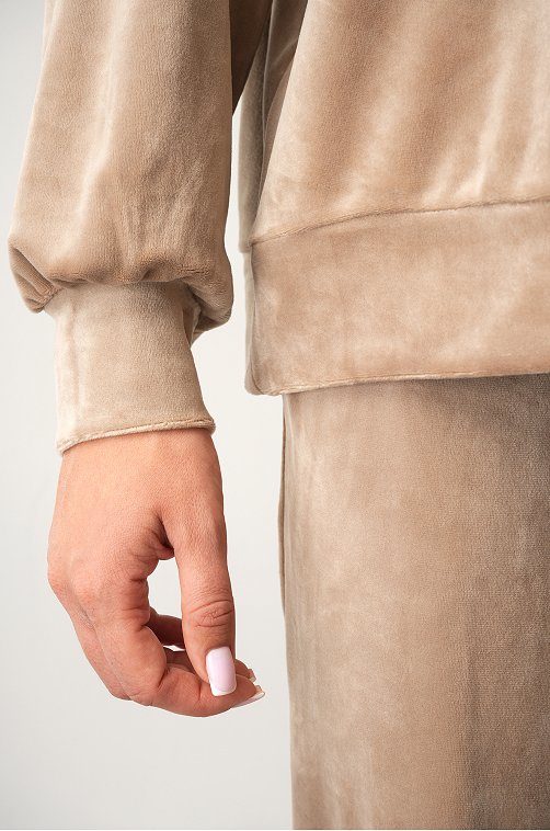 Женский велюровый костюм оверсайз Happyfox