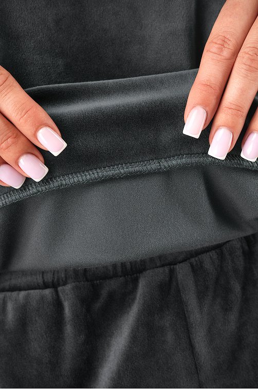 Женский велюровый костюм оверсайз Happyfox