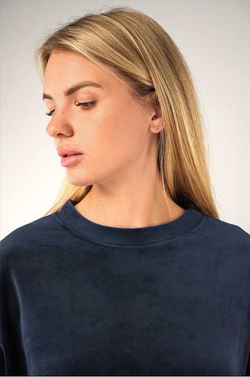 Женский велюровый костюм оверсайз Happyfox