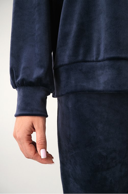 Женский велюровый костюм оверсайз Happyfox