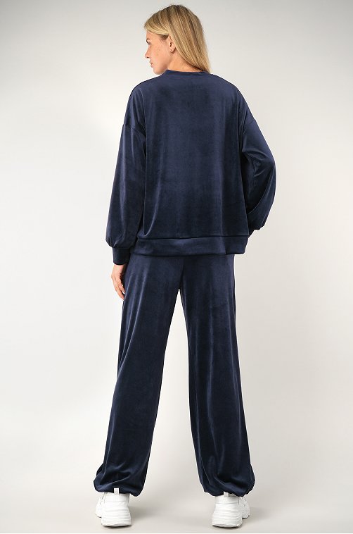 Женский велюровый костюм оверсайз Happyfox