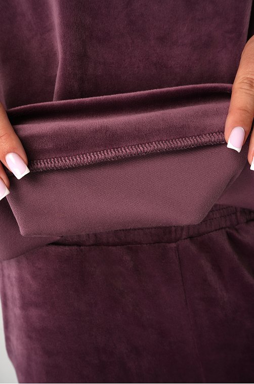 Женский велюровый костюм оверсайз Happyfox