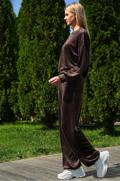 Женский велюровый костюм оверсайз Happyfox