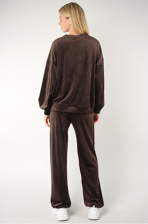 Женский велюровый костюм оверсайз Happyfox