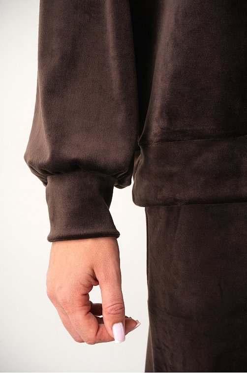 Женский велюровый костюм оверсайз Happyfox