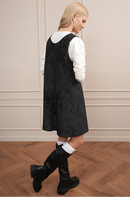 Женское офисное платье - сарафан Happyfox