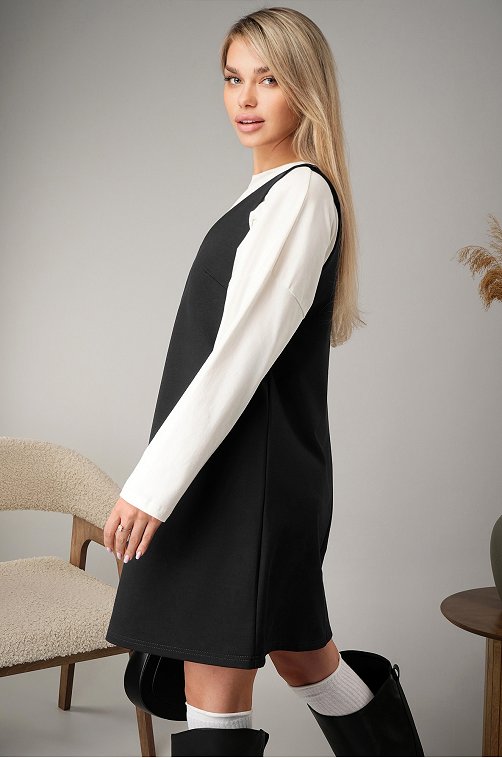 Женское офисное платье - сарафан Happyfox