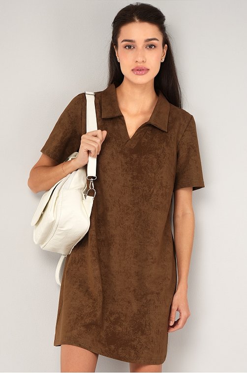 Женское базовое платье - поло Happyfox