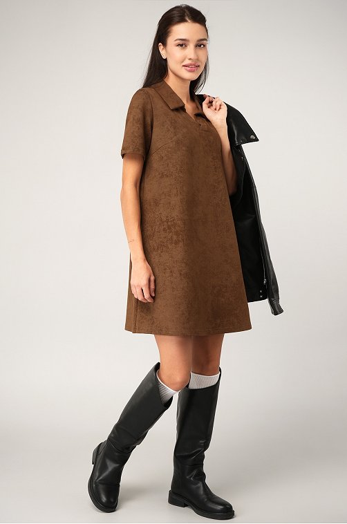 Женское базовое платье - поло Happyfox