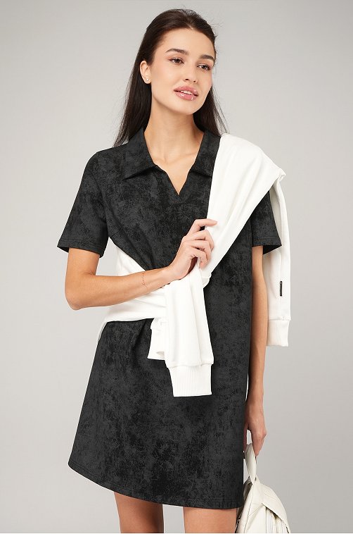 Женское базовое платье - поло Happyfox