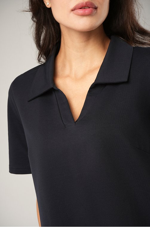 Женское базовое платье - поло Happyfox