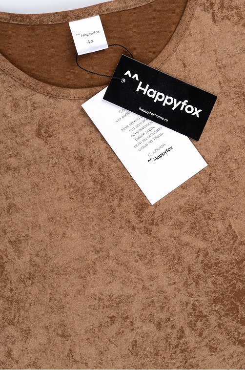 Женская удлиненная футболка с разрезами Happyfox