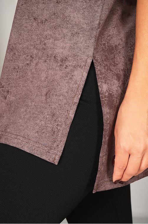 Женская удлиненная футболка с разрезами Happyfox