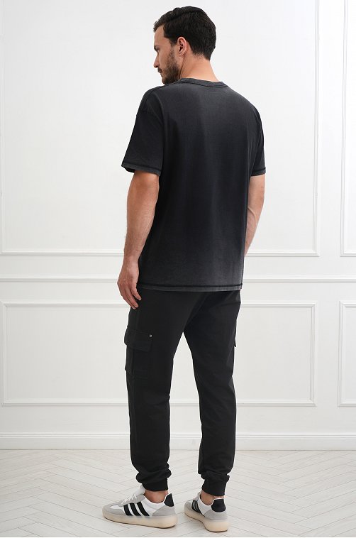 Мужская футболка оверсайз с эффектом градиент Happyfox