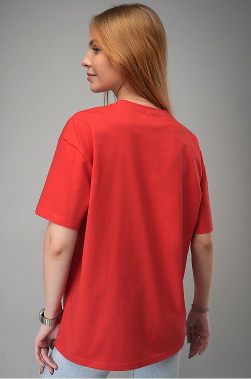 Женская футболка оверсайз Happyfox