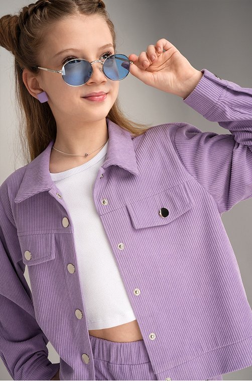 Вельветовый костюм для девочки Happyfox