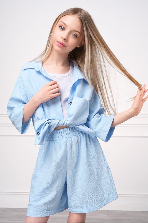 Летний костюм для девочки с шортами Happyfox