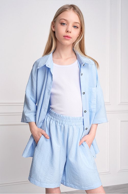 Летний костюм для девочки с шортами Happyfox