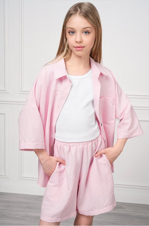 Летний костюм для девочки с шортами Happyfox