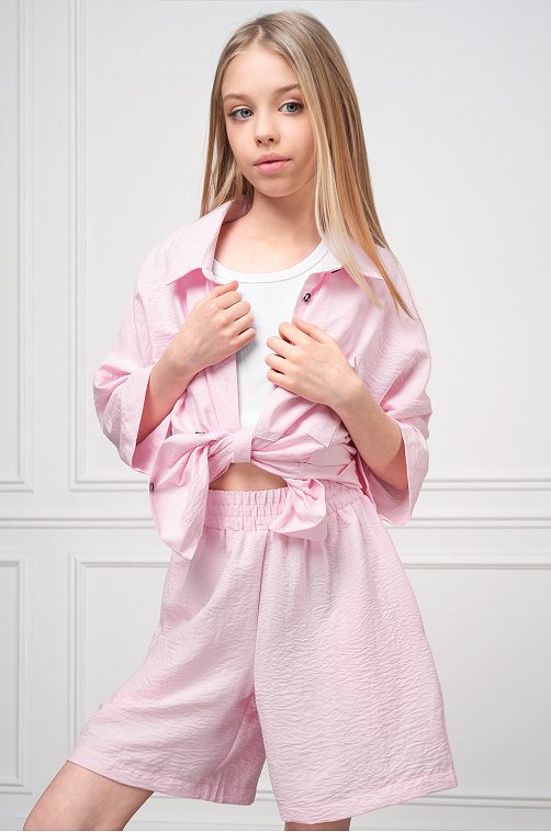 Летний костюм для девочки с шортами Happyfox