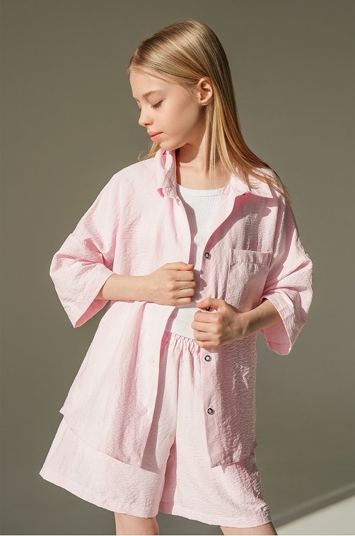 Летний костюм для девочки с шортами Happyfox