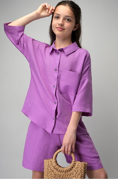 Летний костюм для девочки с шортами Happyfox