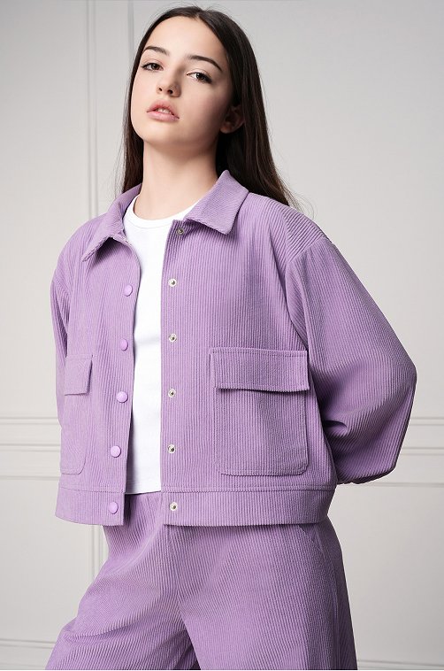 Вельветовый костюм для девочки Happyfox