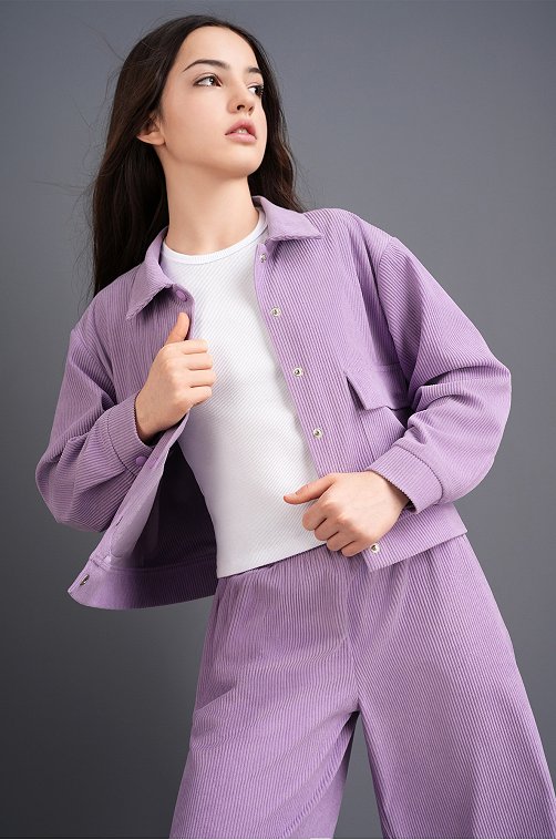 Вельветовый костюм для девочки Happyfox