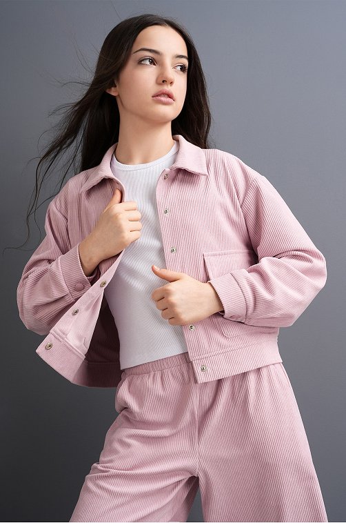 Вельветовый костюм для девочки Happyfox