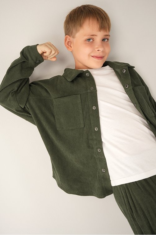 Вельветовый костюм для мальчика Happyfox